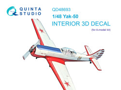 Yak-50 3D-Printed & coloured Interior on decal paper (A-model)