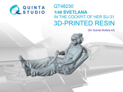 Svetlana sitting in SU-31 (Quinta Models)