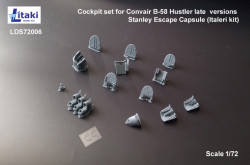 cockpit set for Convair B-58 Hustler LATE versions Stanley Escape Capsule (Italeri kit)