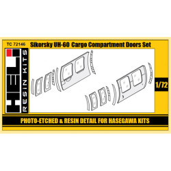 Sikorsky UH-60 Black Hawk Cargo Compartment Doors Set (HAS)