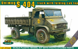 Unimog S 404 truck with folding cab top