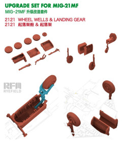 MiG-21MF Landing Gear & Wheel Wells 3D PRINTED