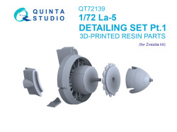 La-5 Detailing Set Pt.1. Powerplant group: Engine, Propeller spinner, Cowl and radiator flaps, Exhau
