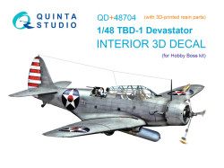 TBD-1 Devastator 3D-Printed & coloured Interior on decal paper (Hobby Boss) (with 3D-printed resin p