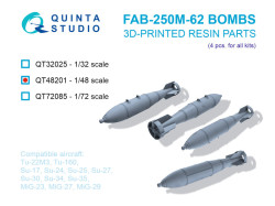 FAB-250 M-62 Bombs, 4 pcs (for all kits)