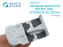 Nissan Skyline GT-R R34 floor mats (Tamiya)