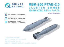 RBK-250 PTAB-2.5М Cluster Bombs, 2 pcs (for all kits)