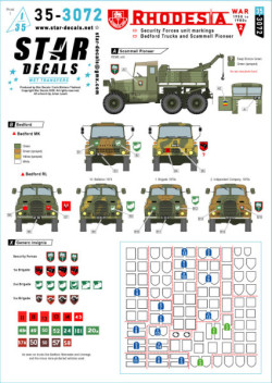 Rhodesia # 2. Generic Security Forces unit markings.
