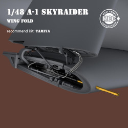 A-1 Skyraider wing fold/ w metal gun barrels