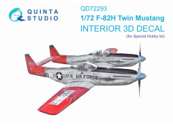 F-82H Twin Mustang 3D-Printed & coloured Interior on decal paper (Special Hobby)