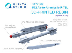 R-73L Air-to-Air Missiles with Launchers, 6 pcs (for all kits)