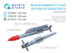 R-77-1 Ver.2  Air-to-Air Missiles with Launchers, 2 pcs (for all kits)