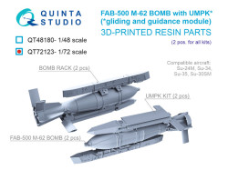 FAB-500 M-62 with UMPK, Guided Glide Bombs, 2 pcs (for all kits)