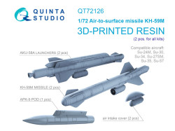 KH-59М Air-to-surface Missiles with Launchers and Targeting Pod, 2 pcs (for all kits)