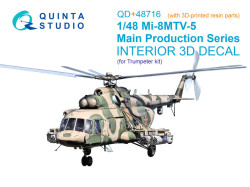 Mi-8MTV-5 Main Series, 3D-Printed & coloured Interior on decal paper (Trumpeter) (with 3D-printed re