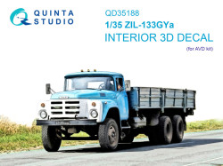 ZIL-133GYA 3D-Printed & coloured Interior on decal paper (AVD)