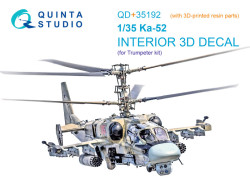 Ka-52 3D-Printed & coloured Interior on decal paper (Trumpeter) (with 3D-printed resin parts) 