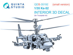 Ka-52 3D-Printed & coloured Interior on decal paper (Trumpeter) (Small version)