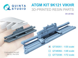 9K121 Vikhr ATGM, six-pack kit for Ka-52 (for all kits)