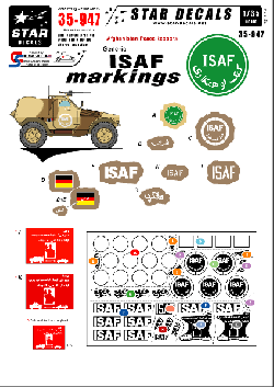 Generic ISAF markings. Afghanistan Peacekeepers.