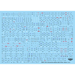TECHNICAL INSCRIPTION DECAL FOR MiG-21bis