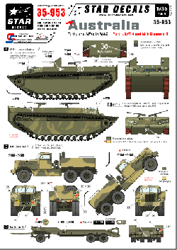 Australian Tanks and AFVs #1. LVT-4 & M19 Diamond Tank transp.