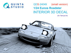 Eunos Roadster 3D-Printed & coloured Interior on decal paper (Tamiya) (small version)
