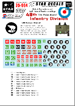 British 49th "Polar Bear" Infantry Division Formation & AoS markings