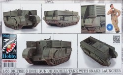  British 3 inch gun Churchill tank with snake launcher