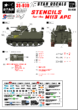 Stencils for the M113 APC