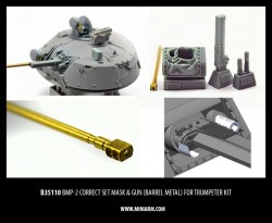 BMP-2 Correct set, mask& gun, (barrel metal)