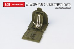 WW2 USAAF/USN Seatbelts set Type.1(Beige color)