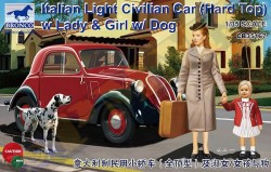 It. Light Civ. Car (Hard Top) w/Lady/Girl/Dog