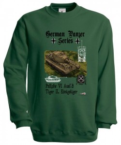 Mikina German Panzer Series - XXXL Zelená
