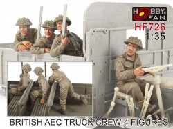  British AEC Truck crew- 4 Figures