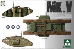  WWI Heavy Battle Tank MarkV 3 in 1