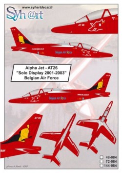Alpha Jet AT26 "Solo Display 2001-2003" Belgian Air Force