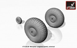 deHavilland DH.98 Mosquito weighted wheels