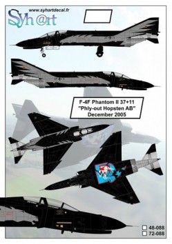 F-4F Phantom II 37+11 "Phly-out Hopsten AB" December 2005