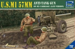 U.S.M1 57mm Anti-tank Gun on M2 carriage Late Version
