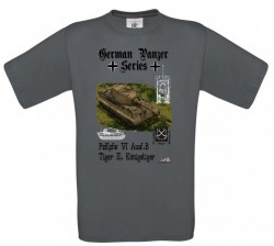 Tričko krátky rukáv German Panzer Series - S - Tmavo šedá