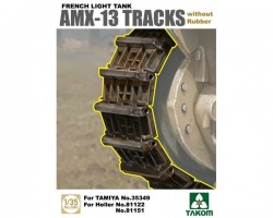 French Light Tank AMX-13 Tracks without Rubber