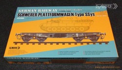 German Railway Schwerer Plattformwagen Type Ssys + Metal wheel 
