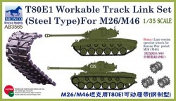 T-80E1 Workable Track Link Set(Steel Typ for M26/M46