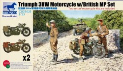 Triumph 3HW Motocycle w/MP Figure Set 