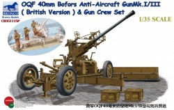 OQF Bofors 40mm Anti-Aircraft Gun Mk. Mk.I/III (British Army)&Gun Crew Set