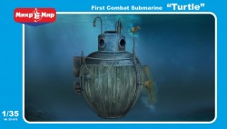 Turtle first combat submarine 