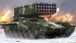 Russian TOS-1 24-Barrel Multipe Rocket L 