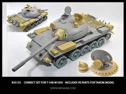 Correct set for T-54B m1959 Includes PE parts
