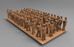 Soviet Navy 1939-1942 figures in working position type 1